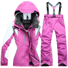 Women's outdoor sports padded clothing warm ski suit